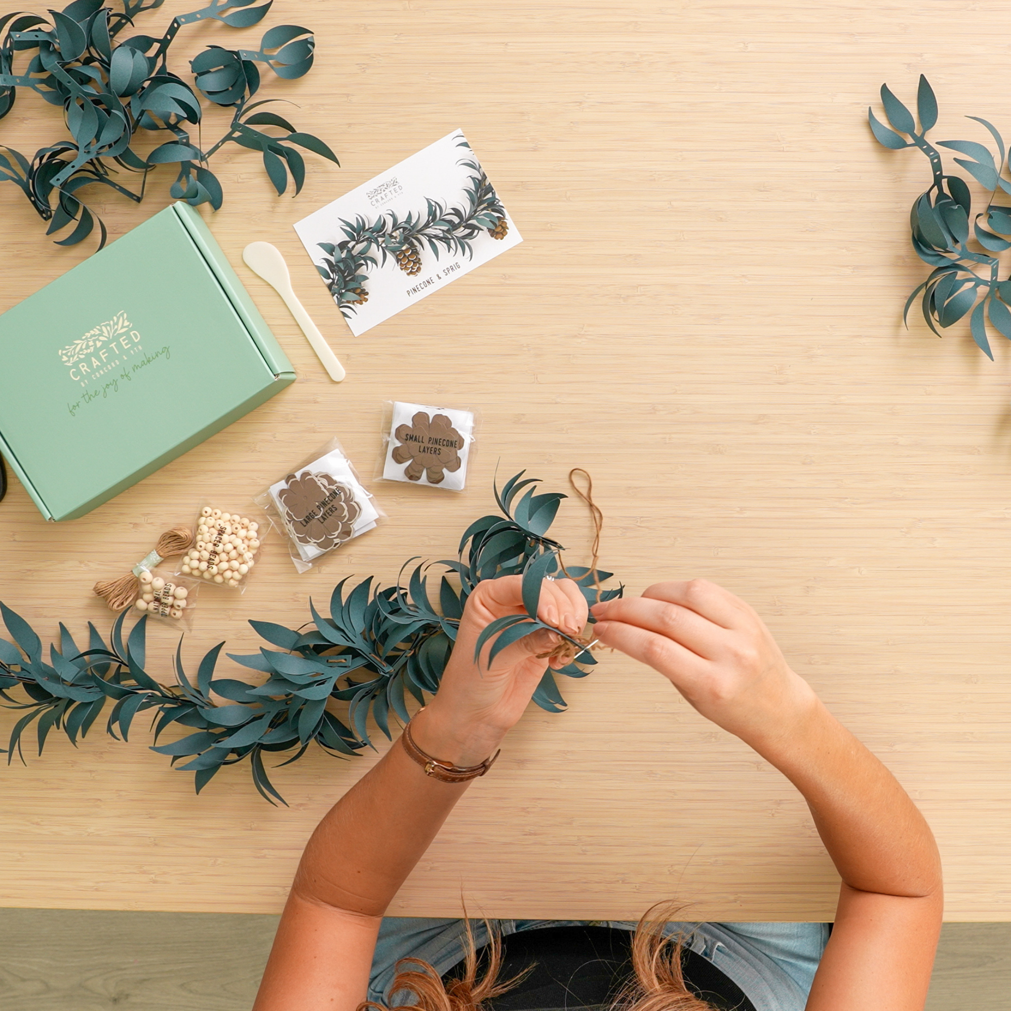 Pinecone & Sprig Garland