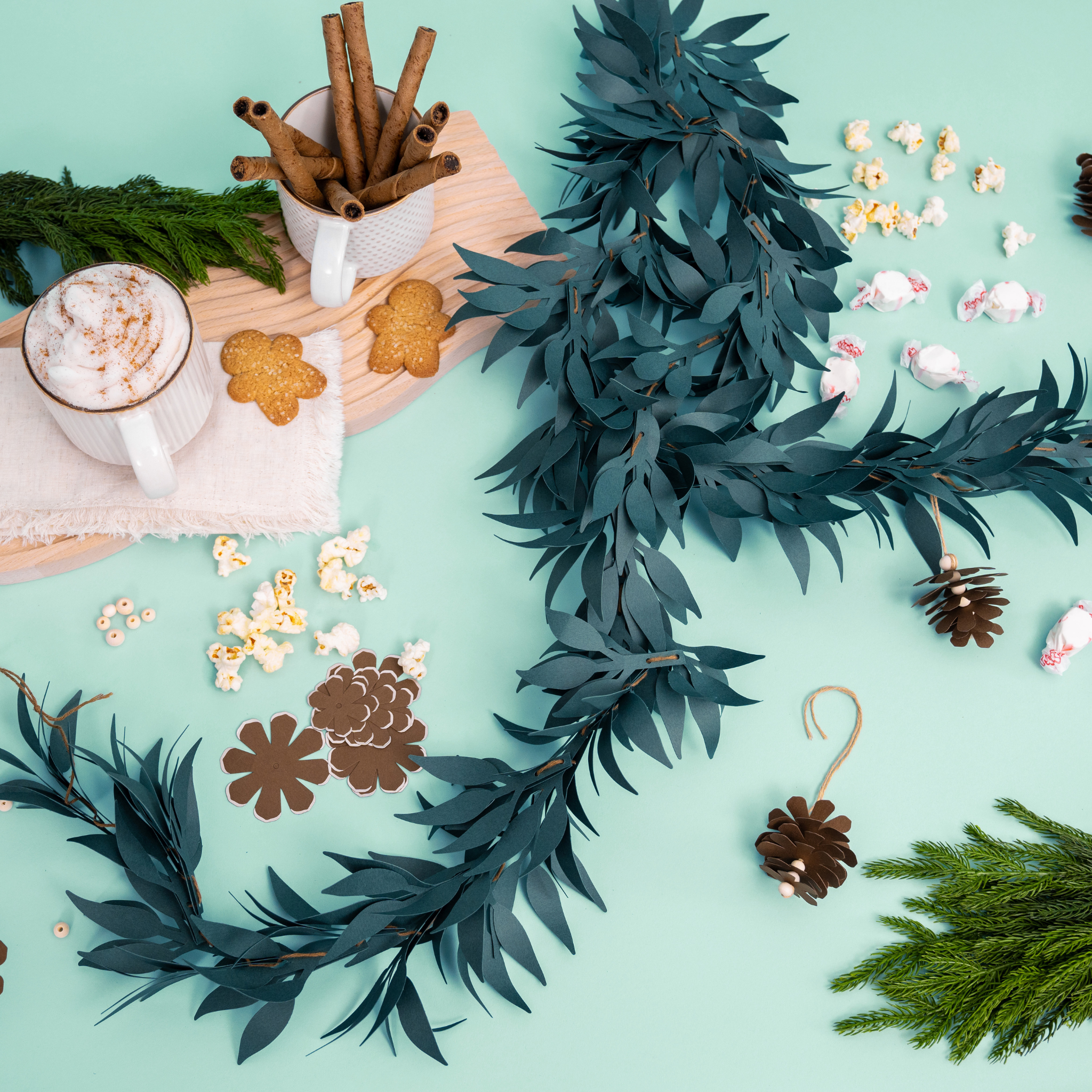 Pinecone & Sprig Garland
